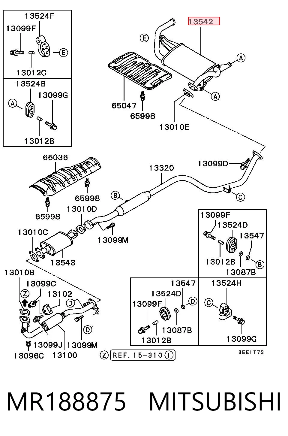 Глушник, задня частина FP3709G31 Polmostrow