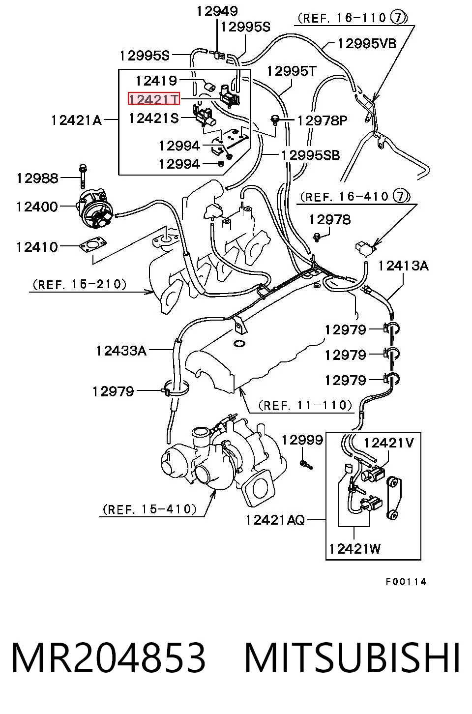 Клапан соленоїд регулювання заслонки EGR AND 3S133005 ціна, від 9.14 USD