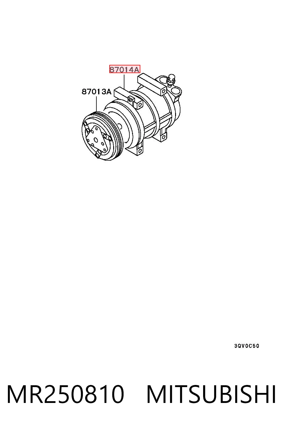 MR250810 Mitsubishi Компресор холодоагенту
