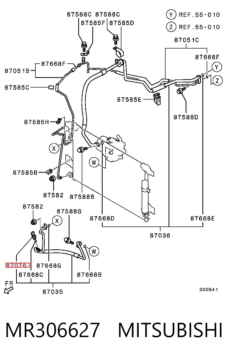 Купити MR306624 Chrysler Датчик тиску кондиціонера