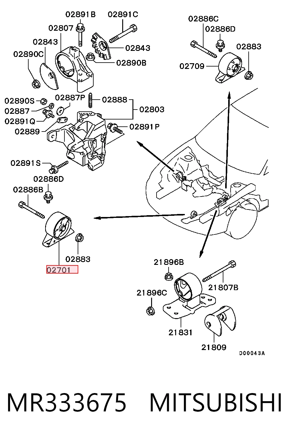 Подушка (опора) двигуна, передня Safety TA14444EM ціна, від 19.94 USD