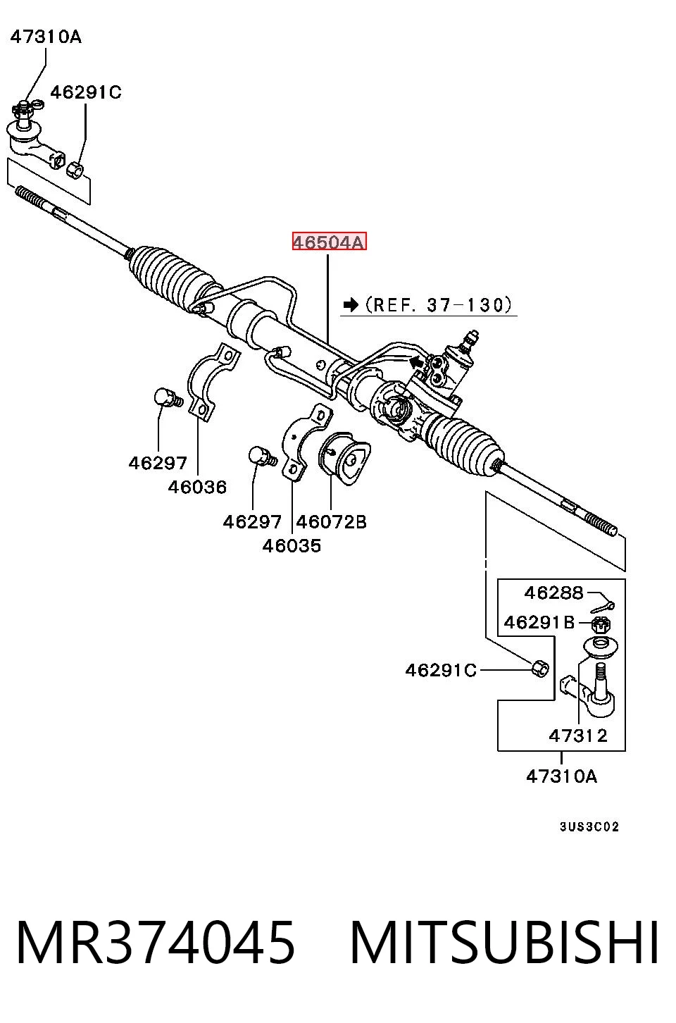 MT9229 AGR Рейковий рульовий механізм
