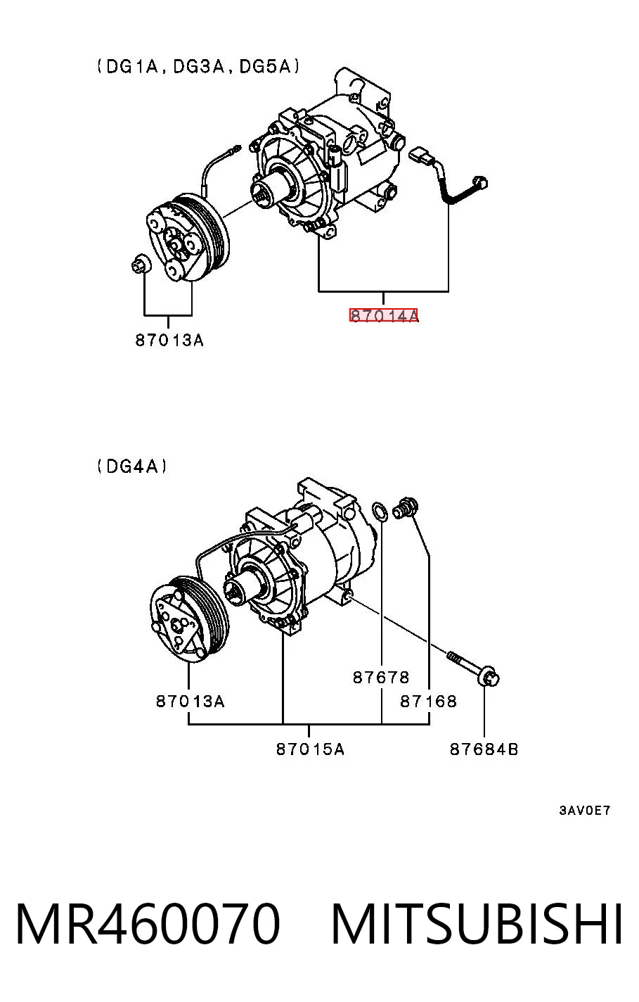 Купити Компресор кондиціонера Mitsubishi Lancer VI CJ, CP
