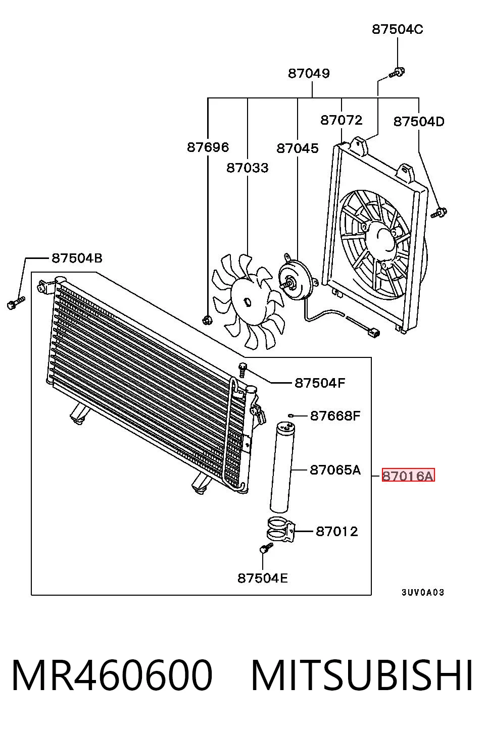 Конденсатор на Mitsubishi Pajero PININ H60, H70