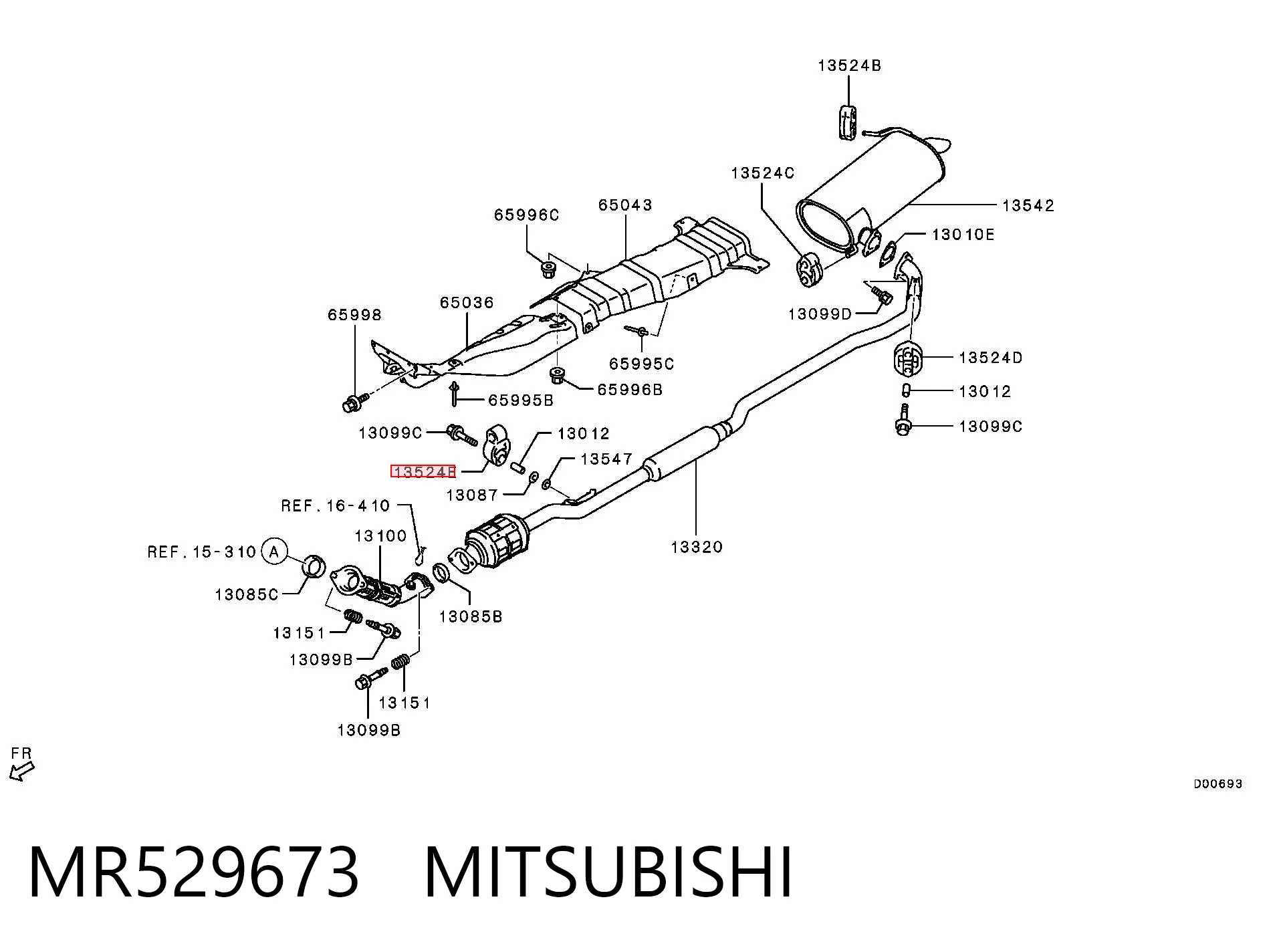  Подушка глушника Mitsubishi Outlander 