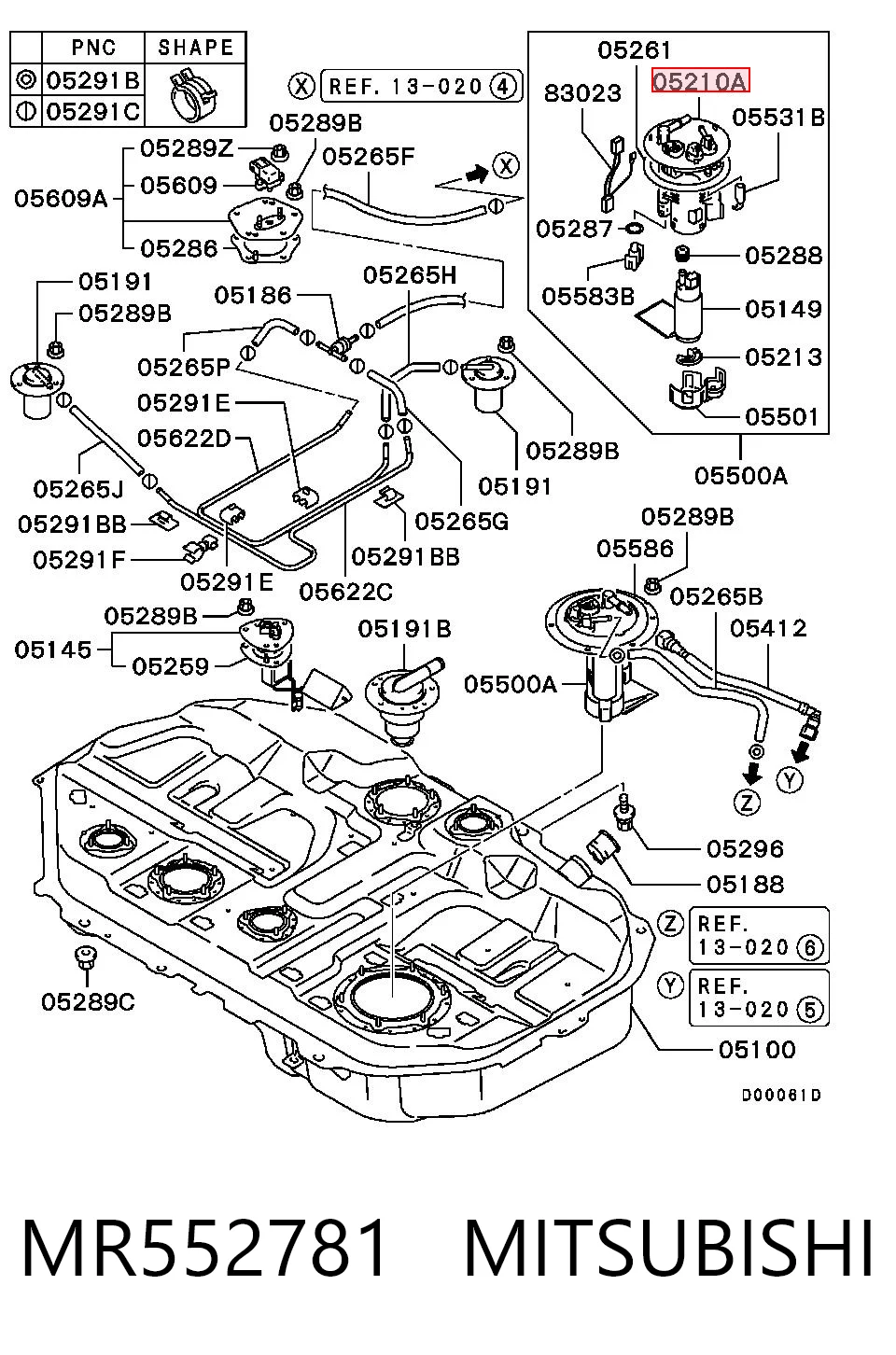 MR552781 Mitsubishi