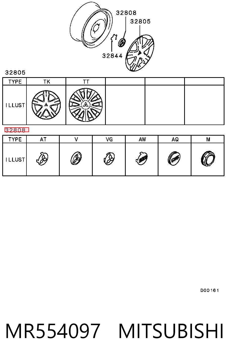 Ковпаки на диски Chrysler MR554097 ціна, від 5.70 USD