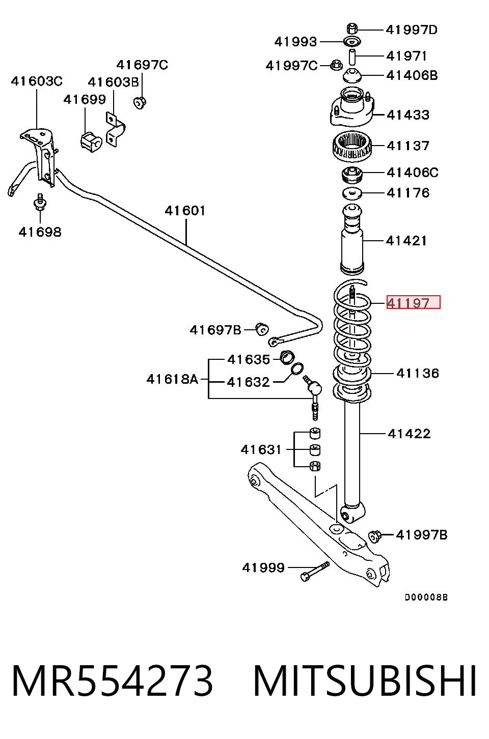 Задні пружини SAMR554273 Sensen