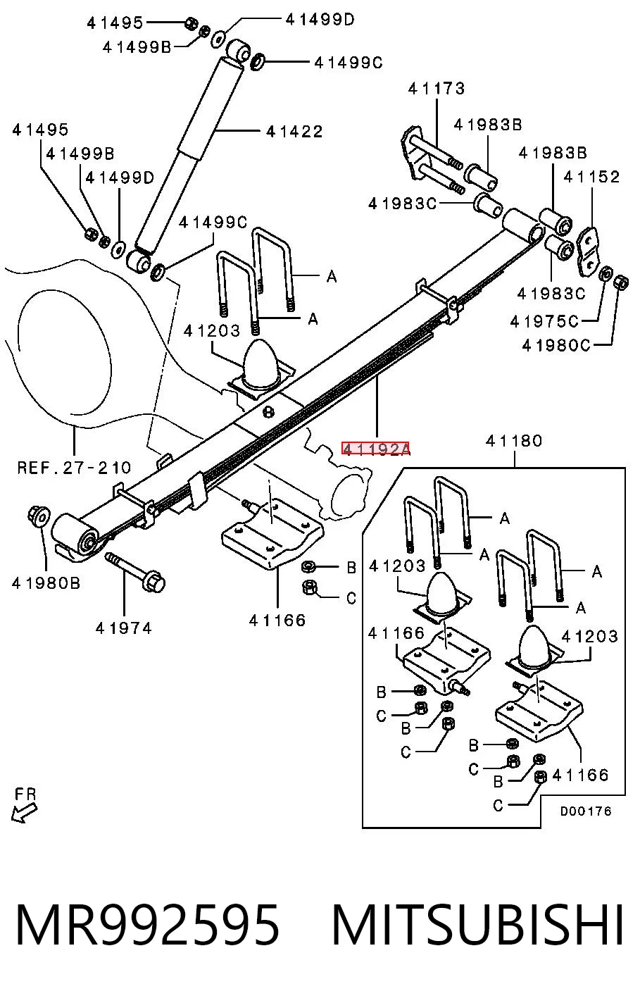 Ресори задні SP415094 Raiso