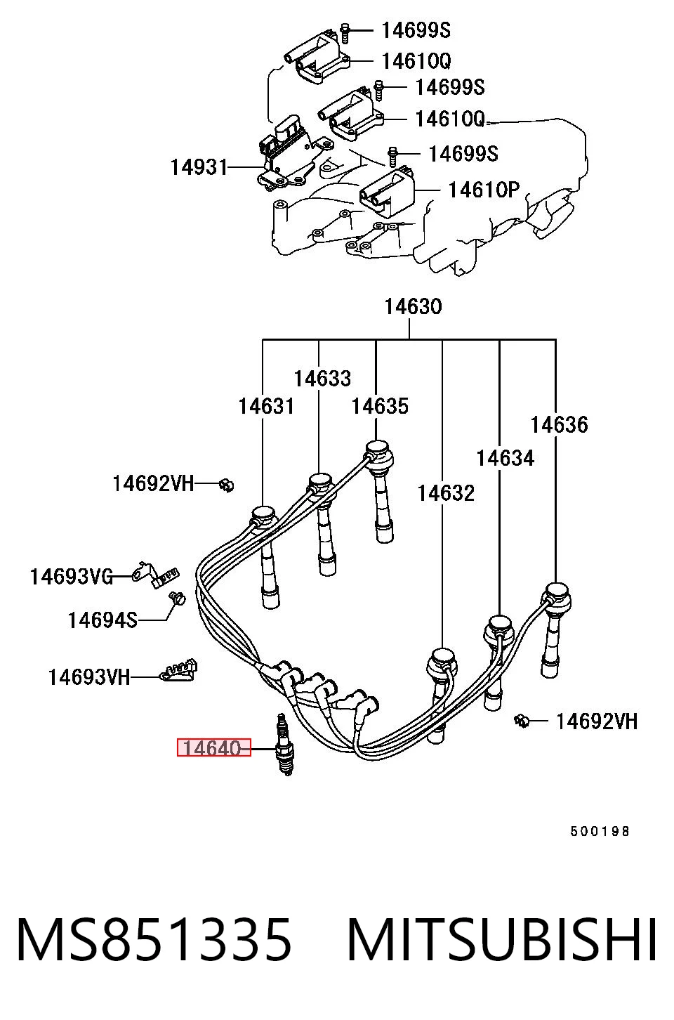 Свічки запалювання 95528733 Peugeot/Citroen