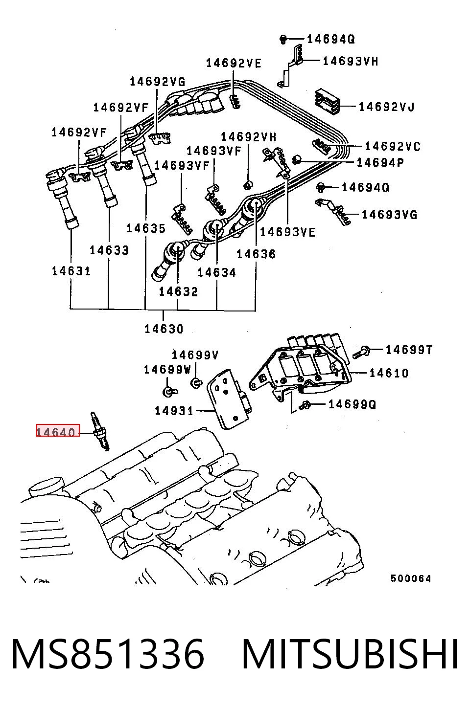 Свічки автомобільні Chrysler MS851336 ціна, від 13.21 USD