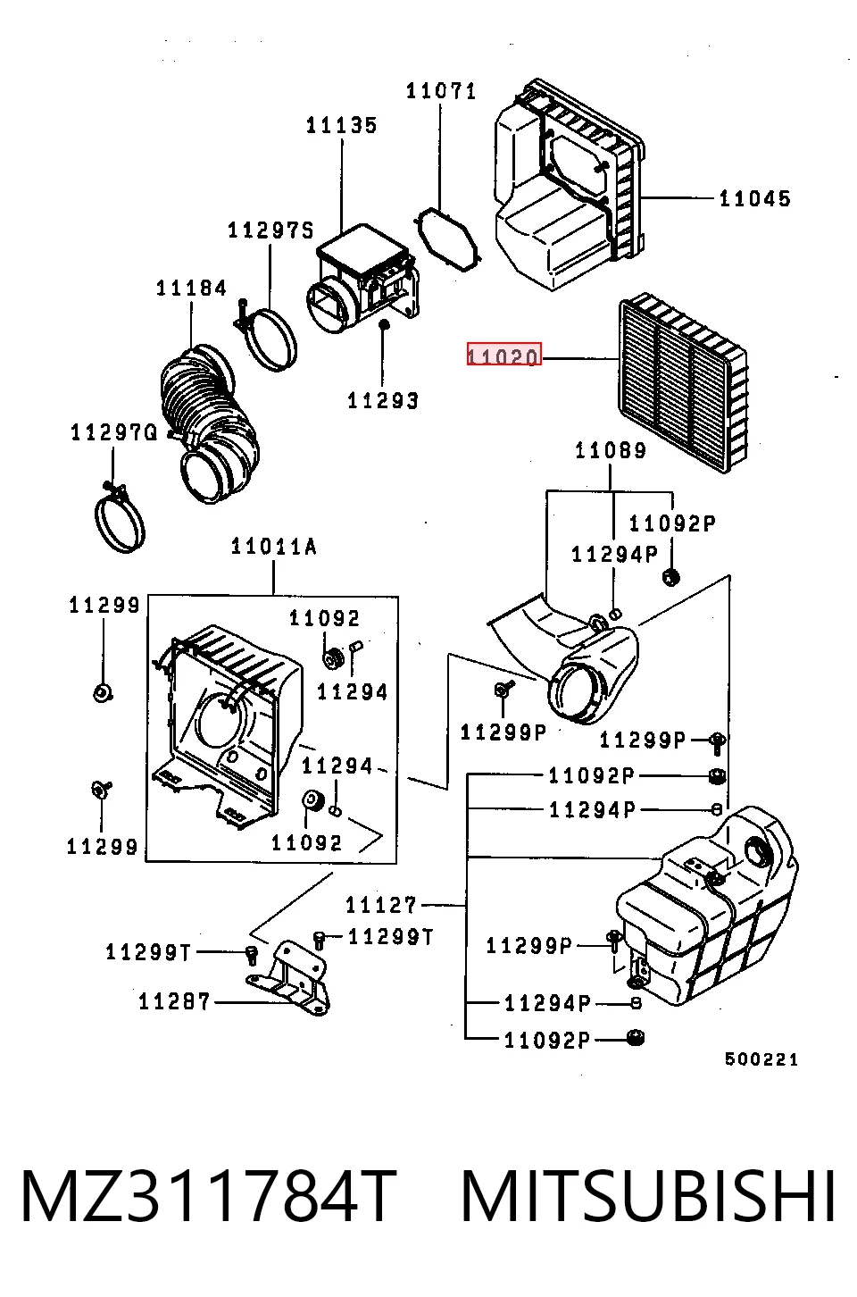Повітряний фільтр A304 Union