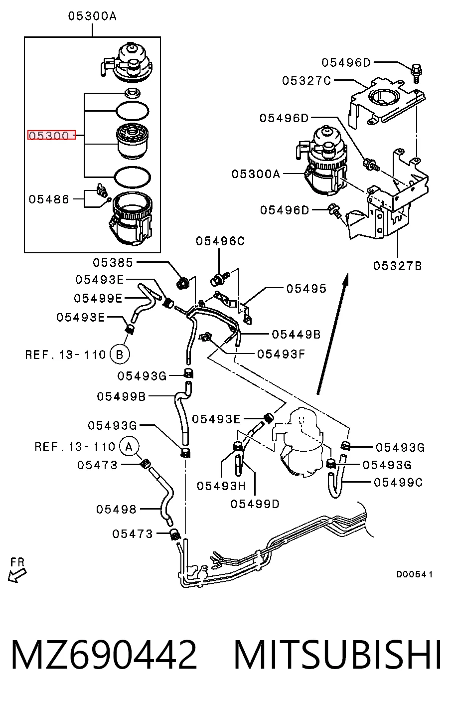 Фільтр тонкого очищення палива Mitsubishi L 200 IV пікап (KA, KB) (2005 - 2015) ціна, від 41.51 USD