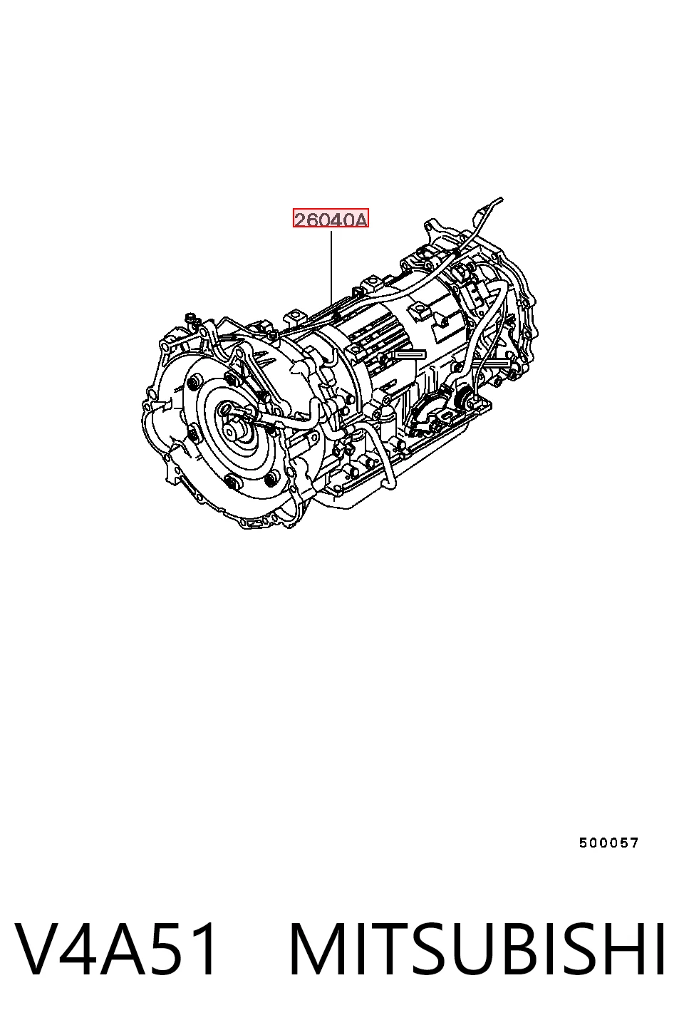 V4A51 Mitsubishi Автоматична коробка передач