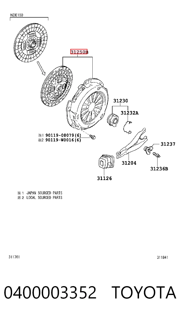 Зчеплення AISKT316R Aisin