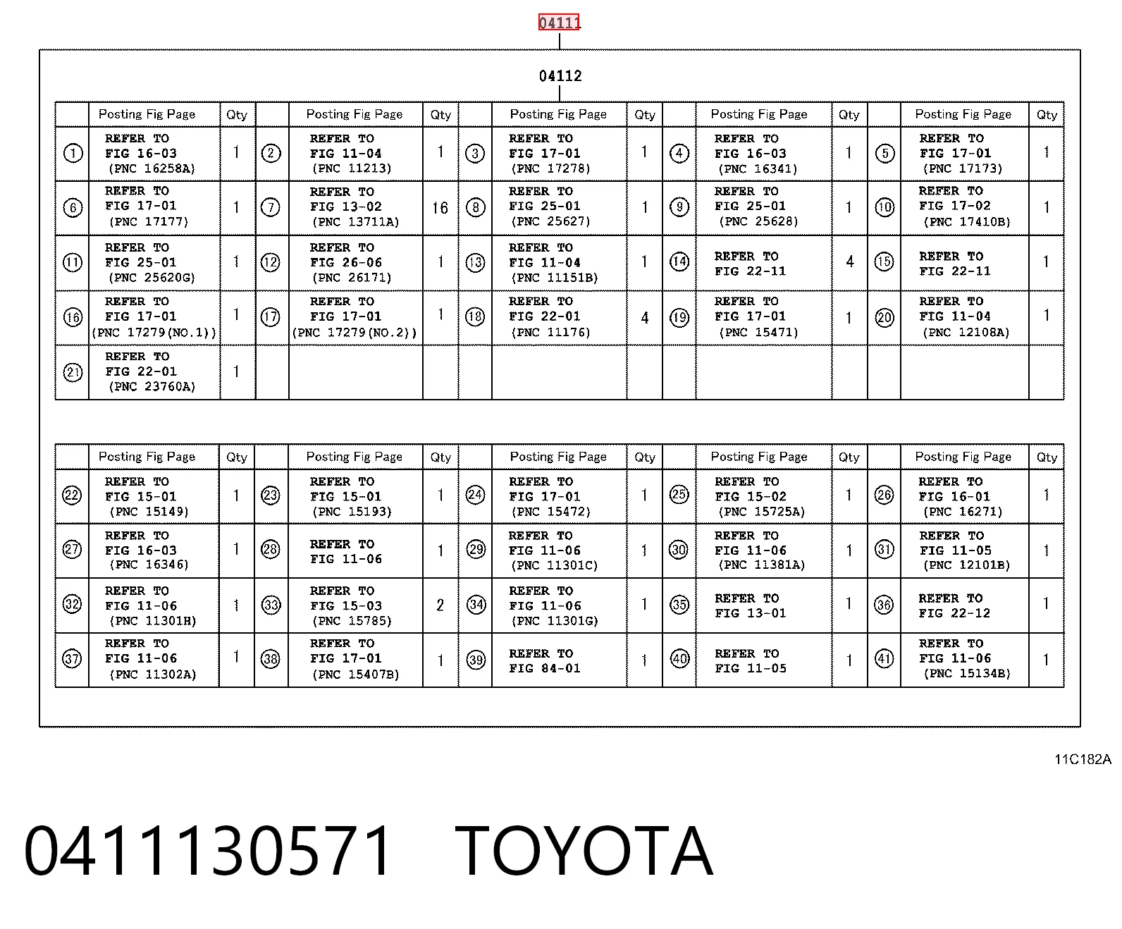 Комплект прокладок двигуна, повний Toyota Hiace IV автобус (H1, H2) (1995 - 2011) ціна, від 179.26 USD