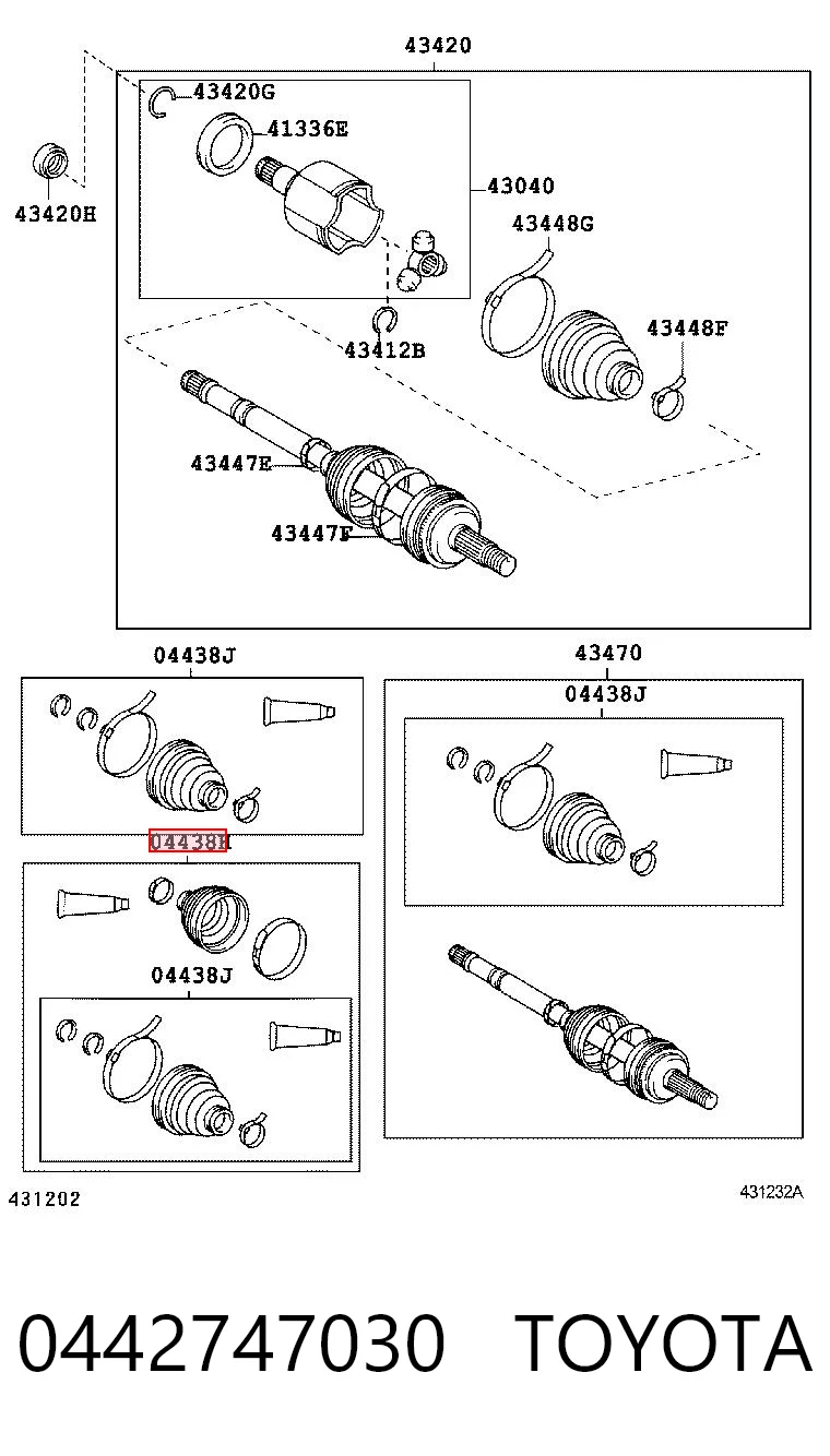 Купити TY0028 DAC Пильник шарніра приводу