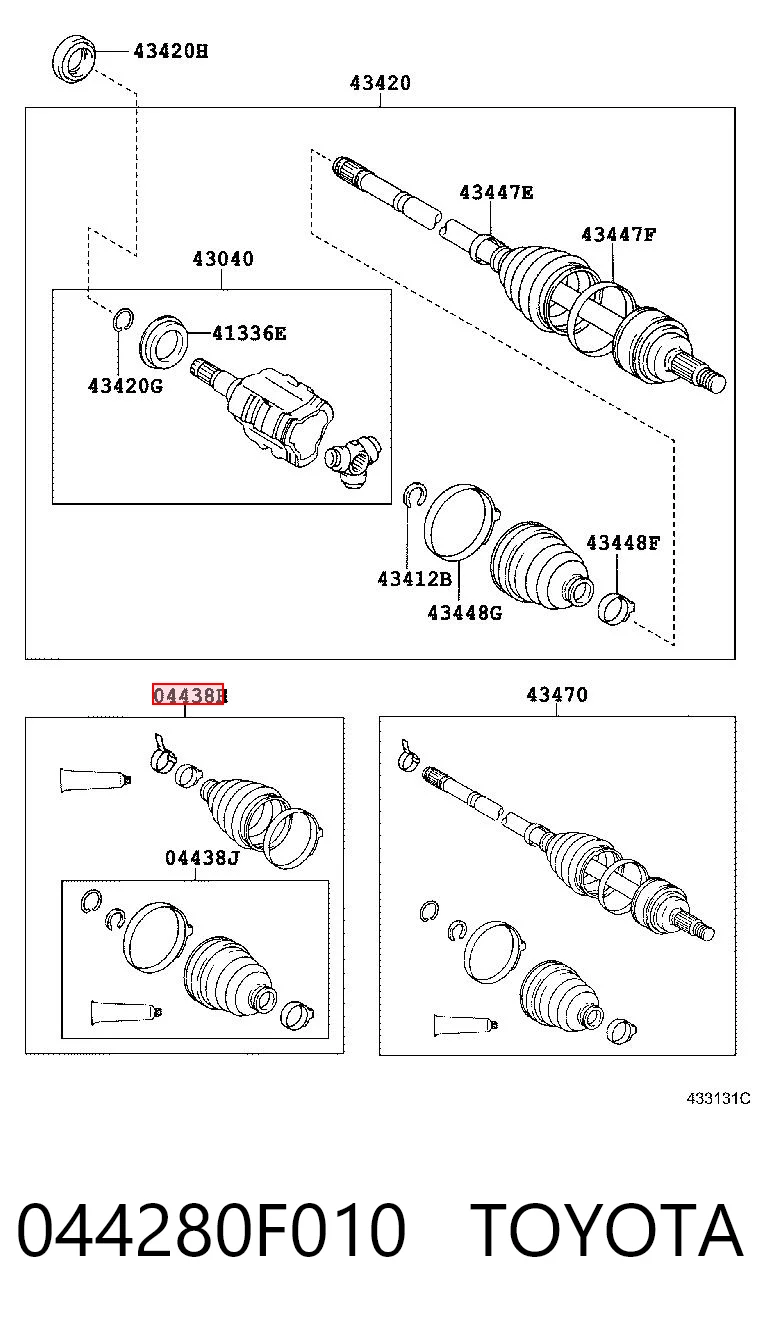 Пильник ШРУСа внутрішній, правий GKN-Spidan 0036353 ціна, від 23.92 USD