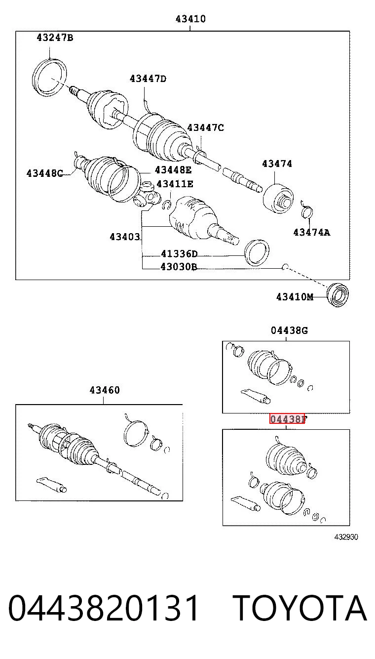 Пильники ШРКШів передній піввісі, комплект DAC TY0259 ціна, від 10.53 USD