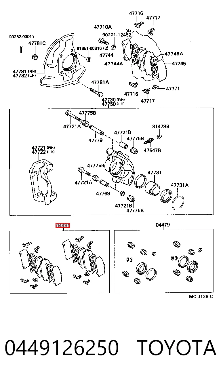 0449126250 Toyota