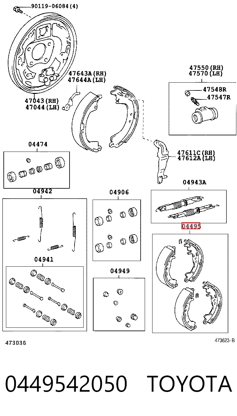 0449542050 Toyota