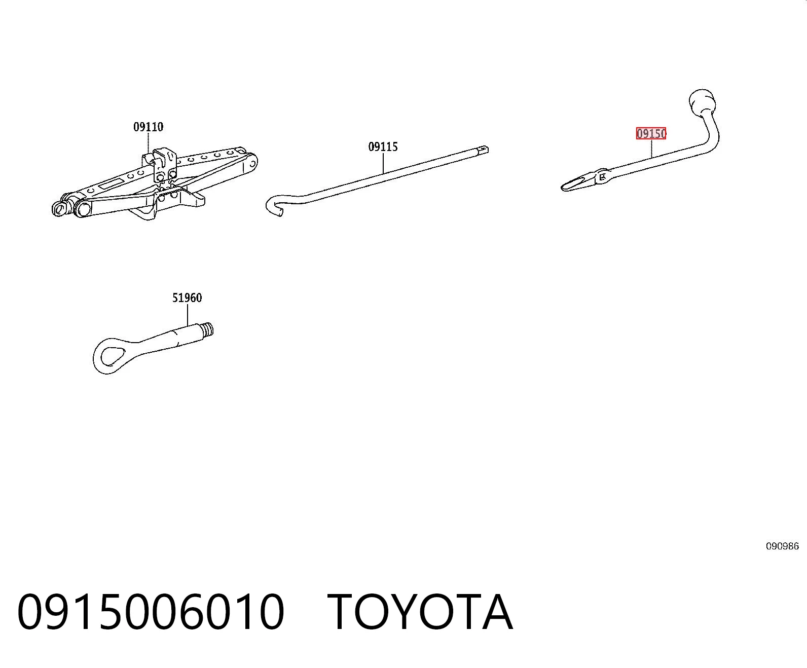 0915006010 Toyota 
