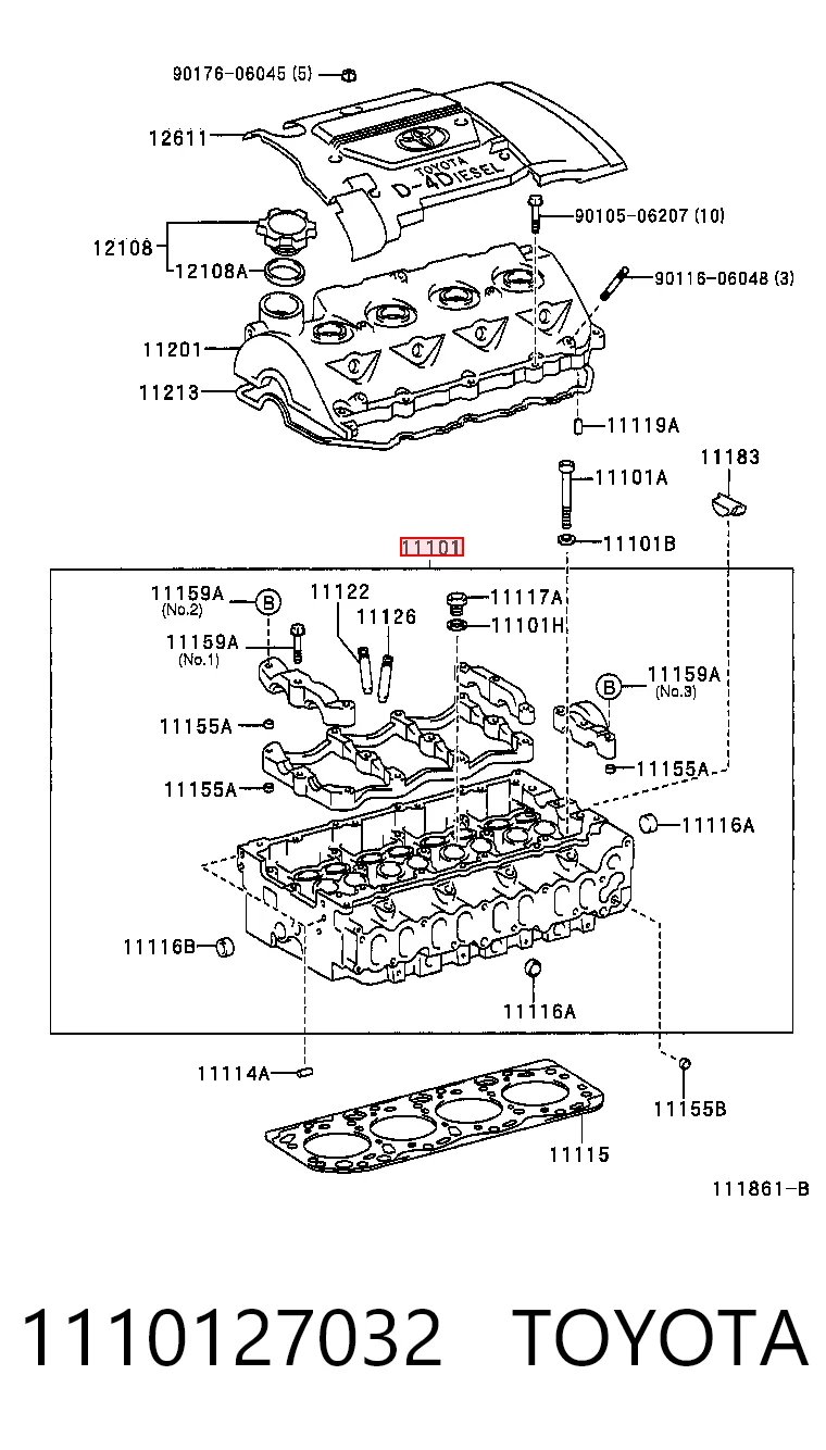 Головка двигуна Toyota Corolla седан (E11) (1997 - 2001) ціна, від 311.79 USD