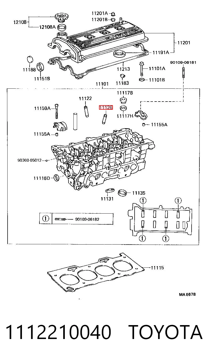 Направляюча втулка клапана Volvo V50 універсал (MW) (2004 - 2012) ціна, від 1.27 USD
