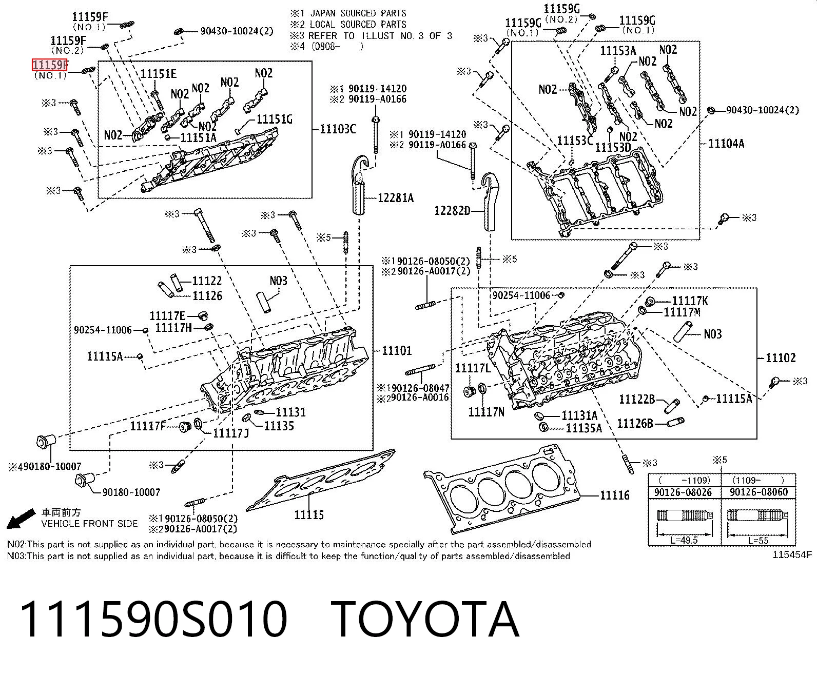 111590S010 Toyota 