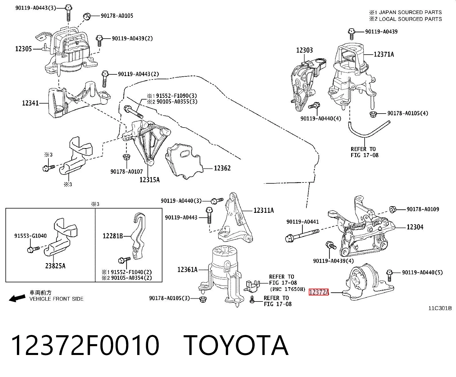12372F0010 Toyota 