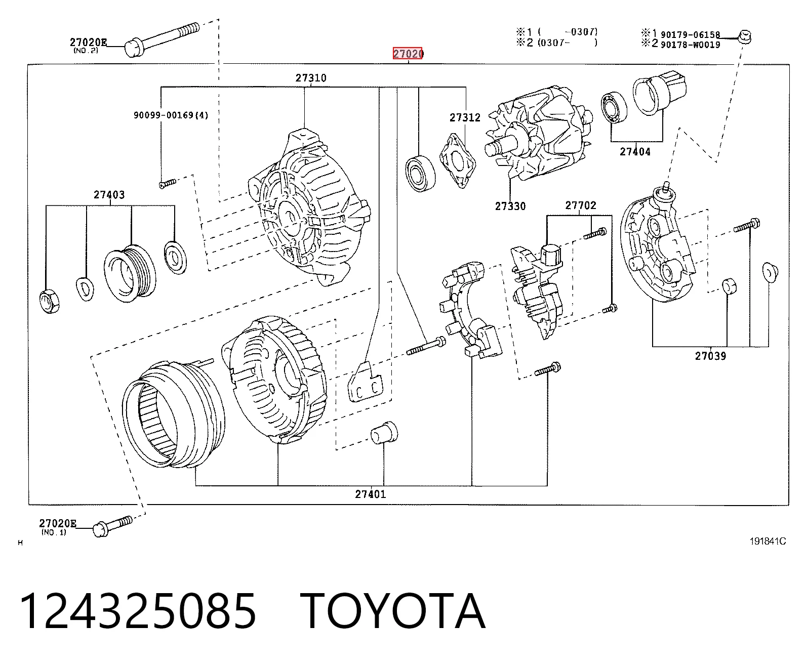 Купити Генератор Toyota Camry V V30