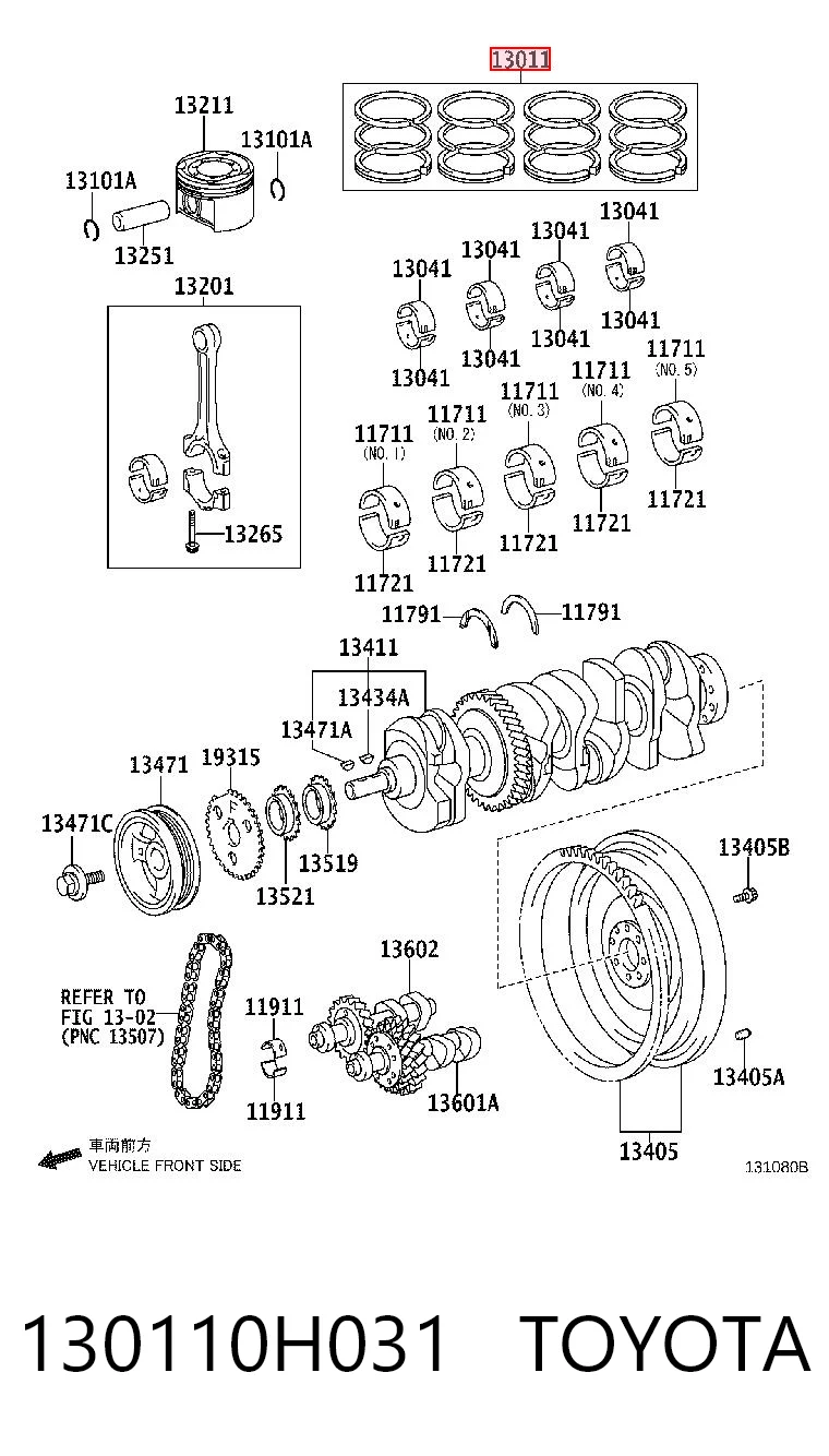 130110H031 Toyota 