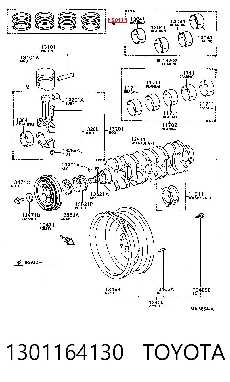 TY8300FSTD Fiat/Alfa/Lancia Кільця поршневі комплект на мотор, STD.