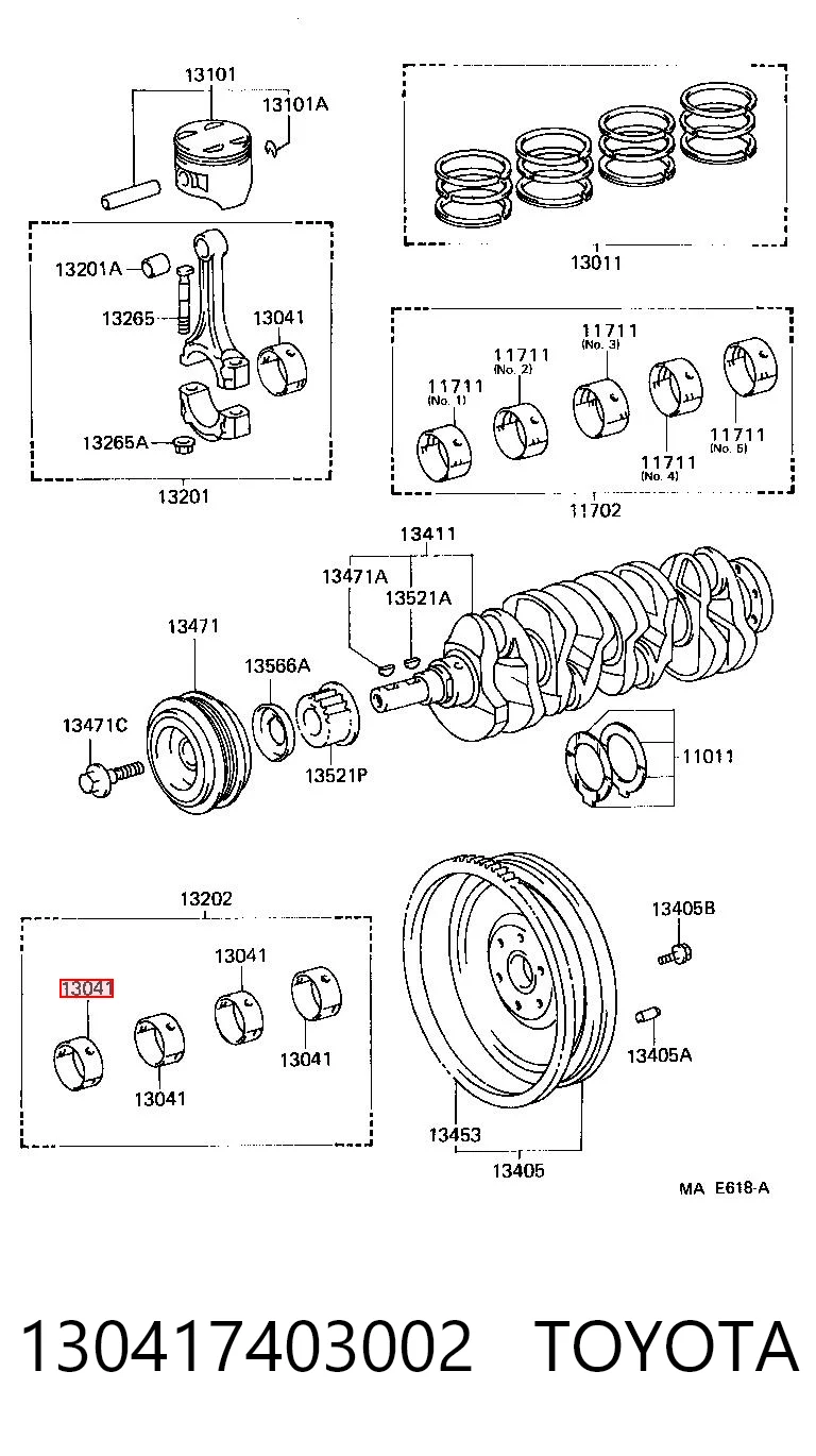 CB1441GPSTD NDC Підшипник шатуна
