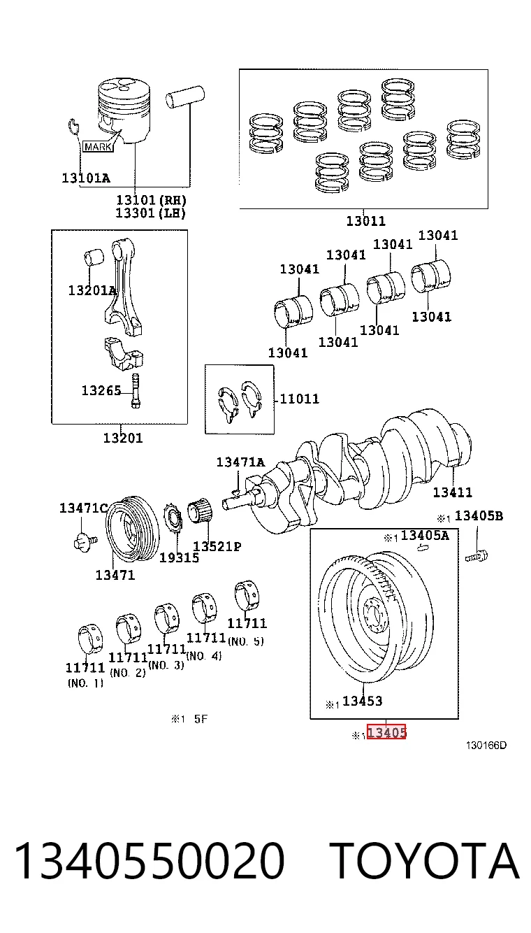Маховик двигуна Toyota Land Cruiser J10
