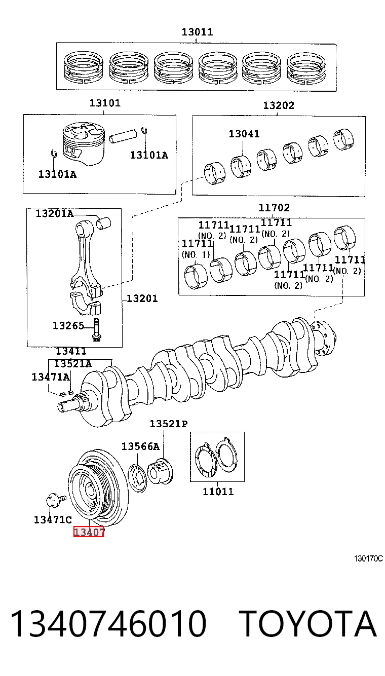 Купити Шків колінвала Lexus GS  JZS160