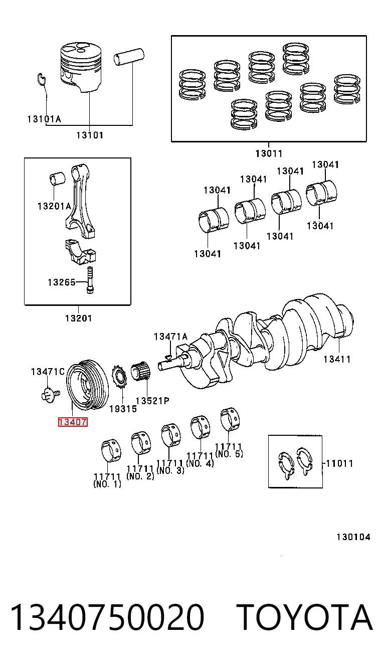 1340750020 Toyota