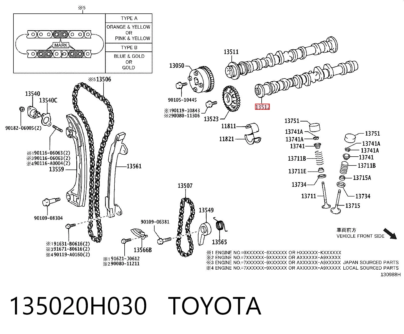 135020H030 Toyota 