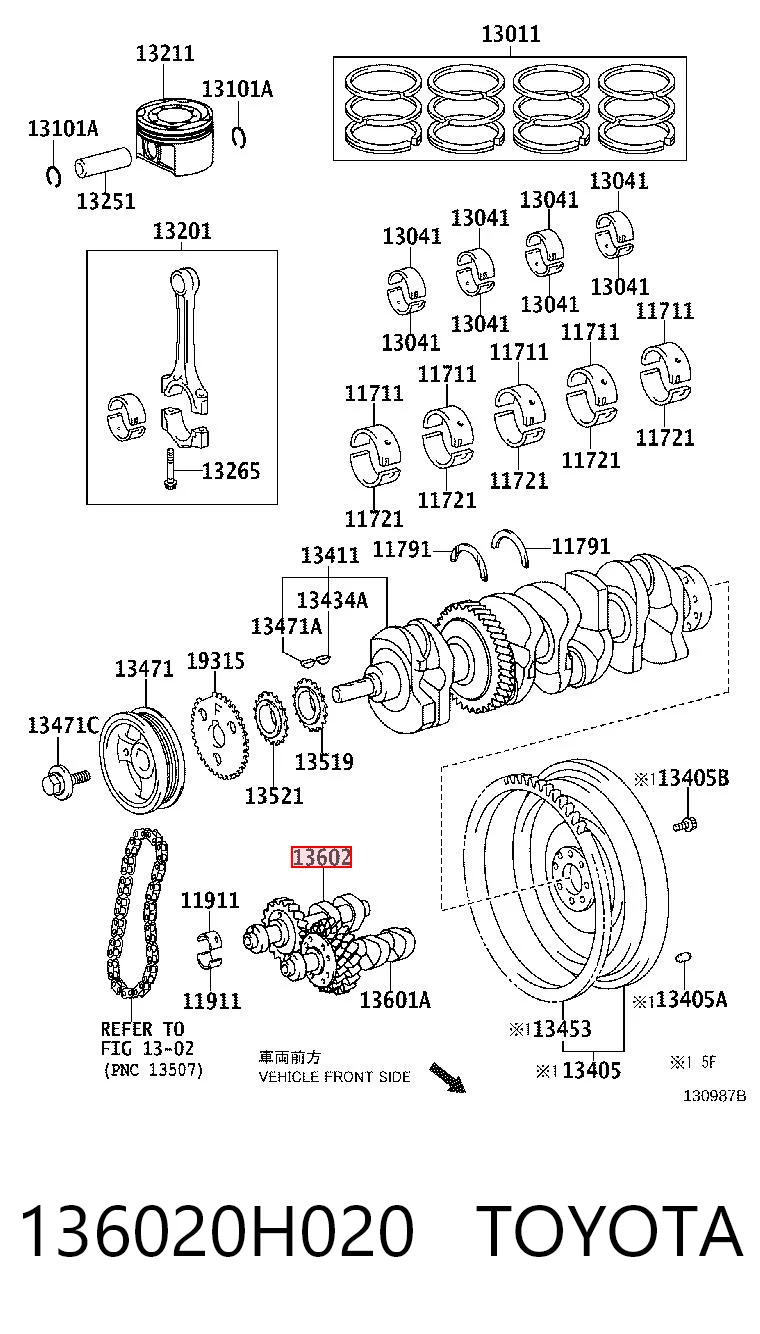 136020H020 Toyota 