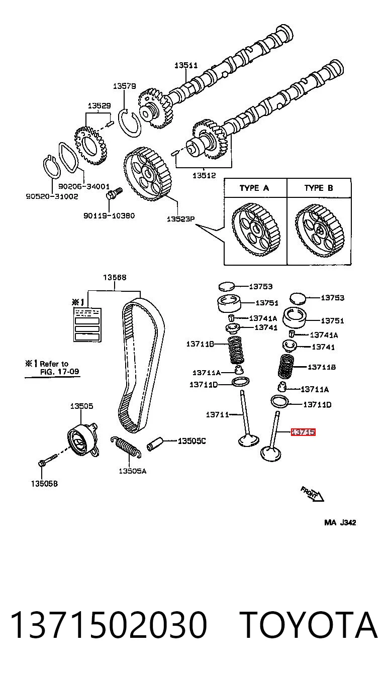 V94137 Federal Mogul Випускний клапан двигуна