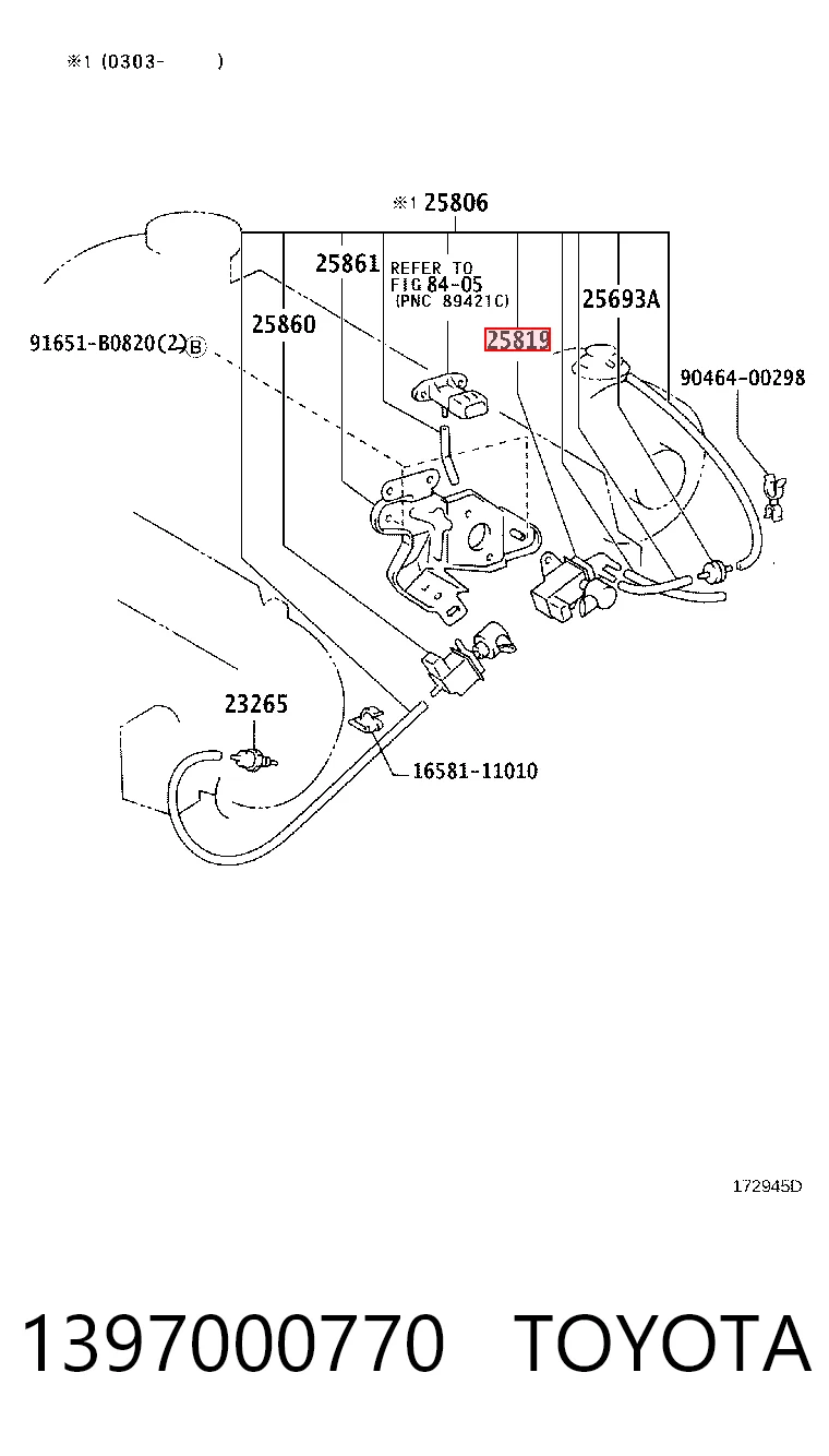 1397000770 Toyota Клапан перетворювач тиску наддуву (соленоїд)