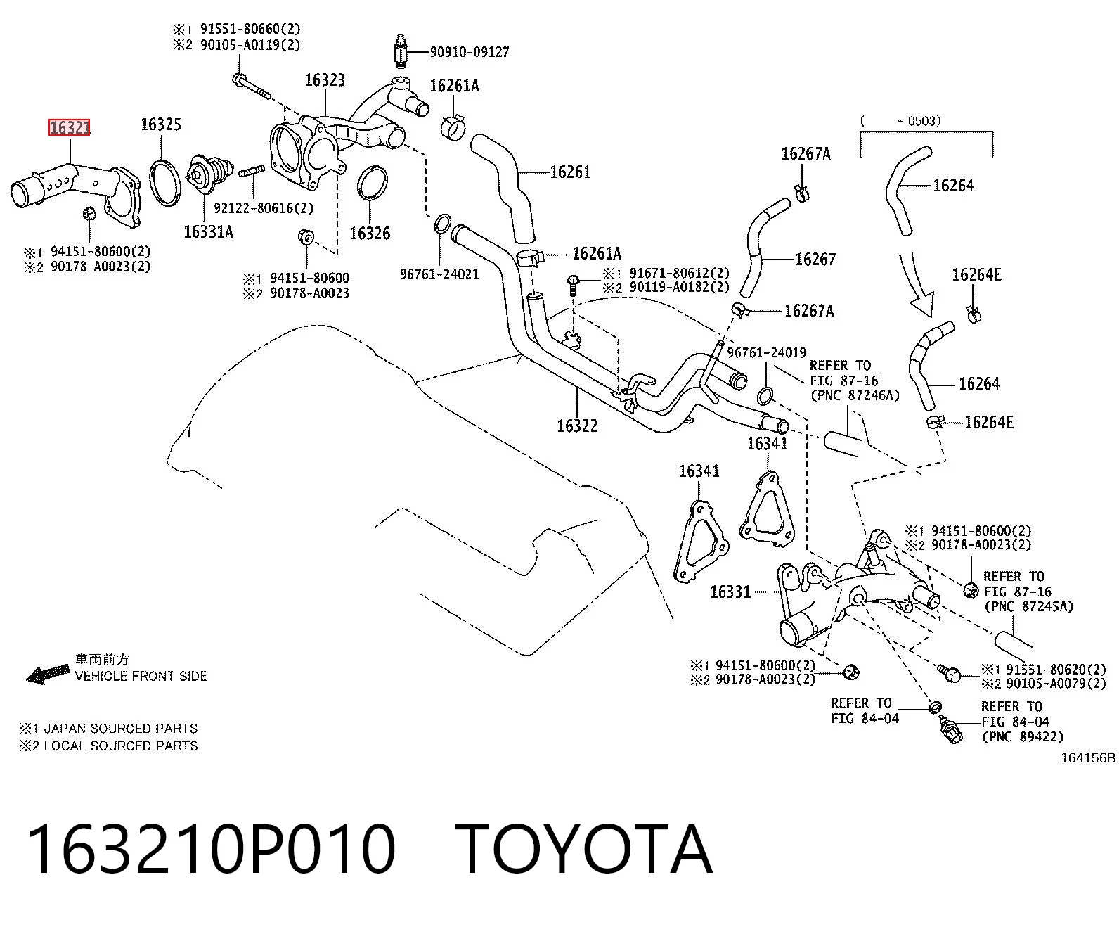 163210P010 Toyota 