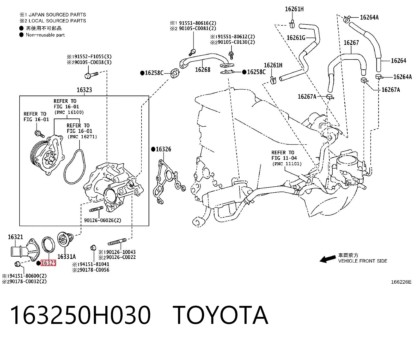 163250H030 Toyota 