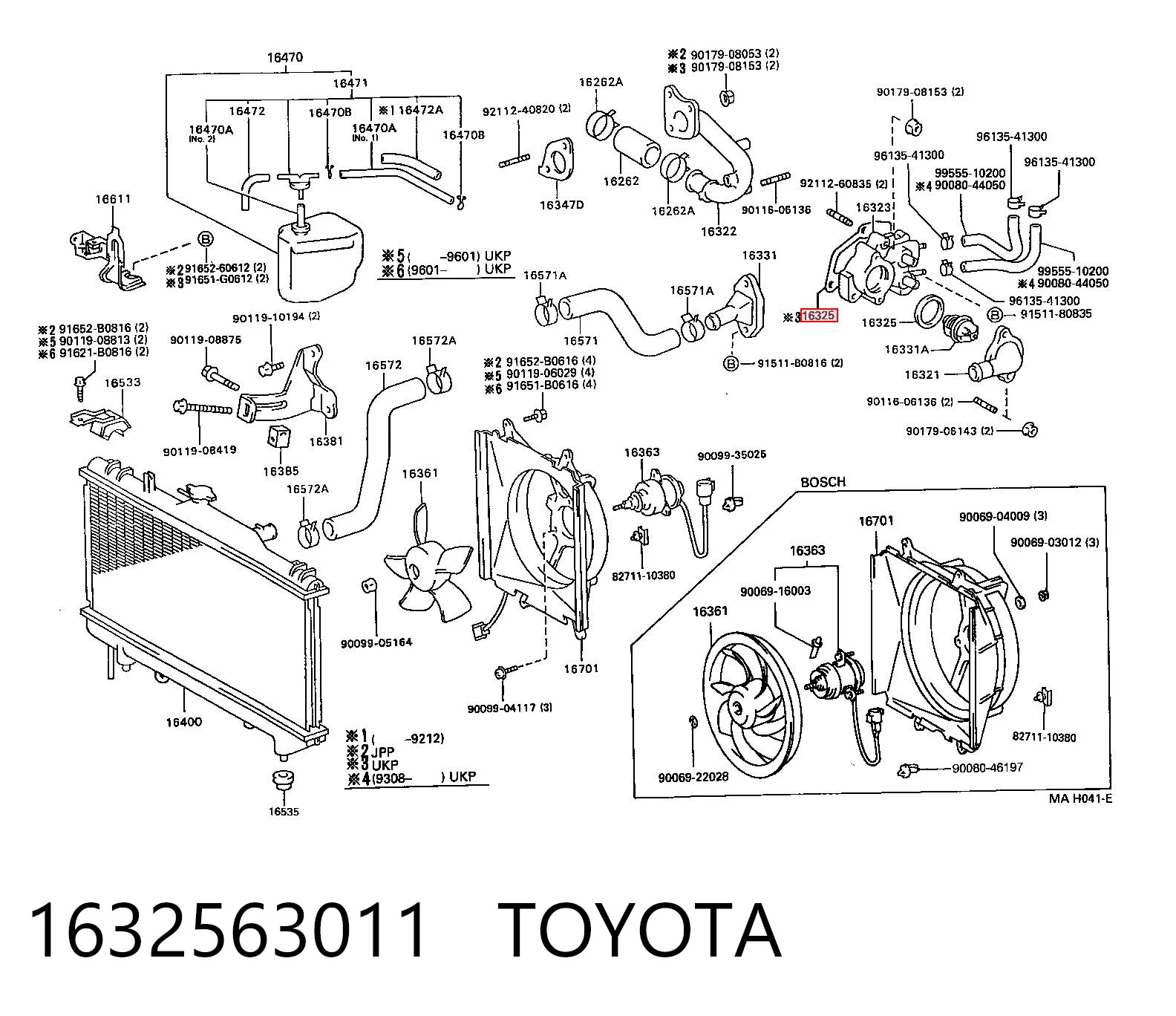 Купити Прокладка термостата Toyota Camry IV V20