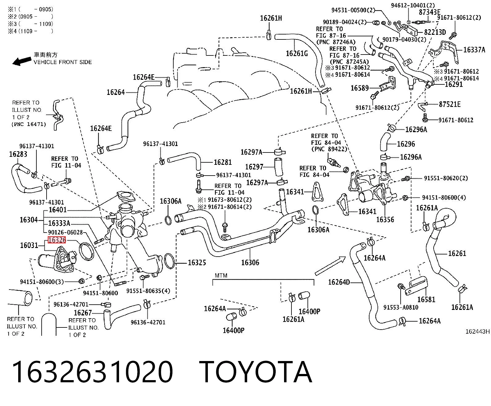 Прокладка термостата Toyota Tundra пікап (K5, K6) (2006 - 2021) ціна, від 1.22 USD