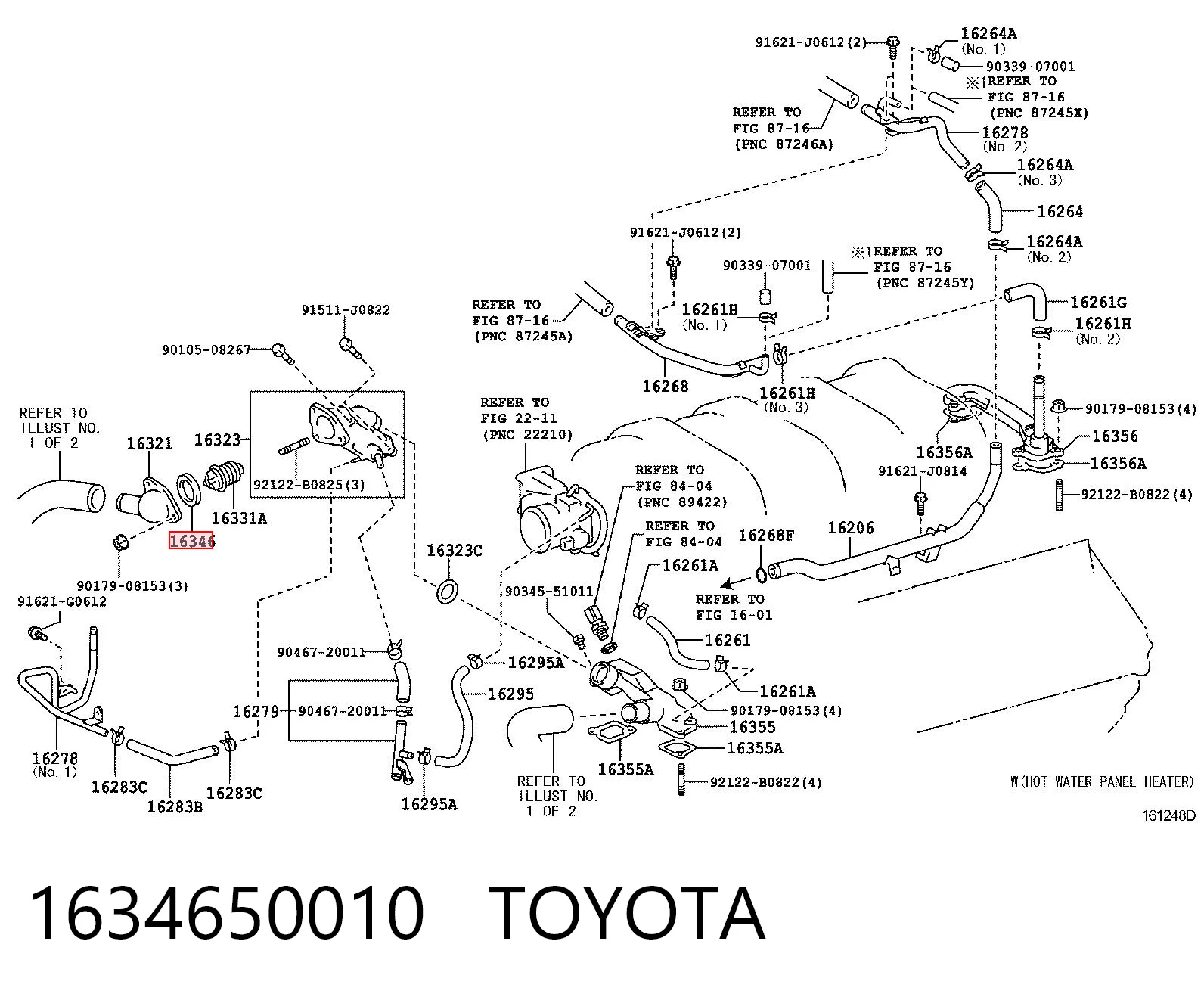 1634650010 Toyota Прокладка термостата