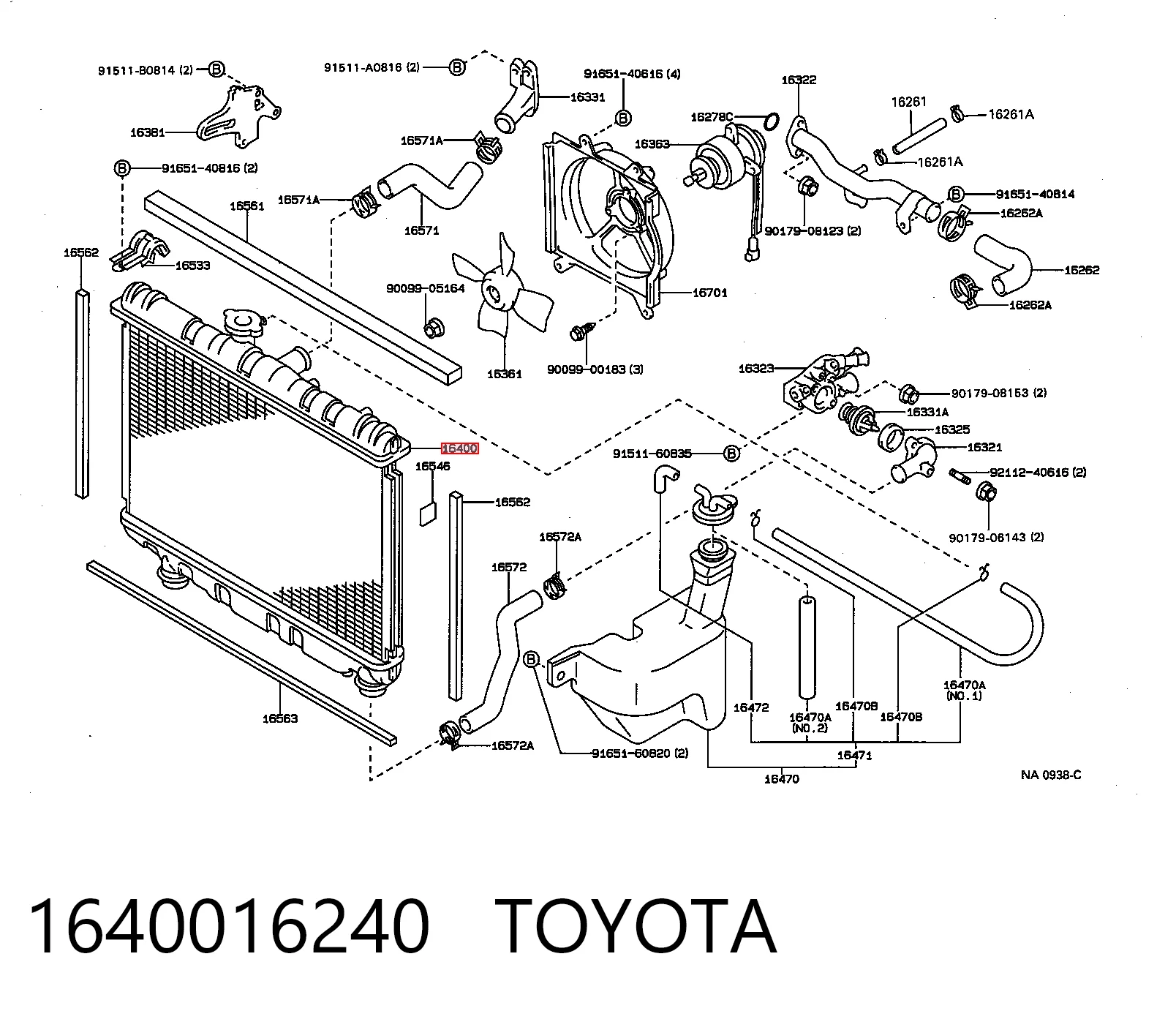 Радіатор основний Denso 2213107 ціна, від 54.95 USD