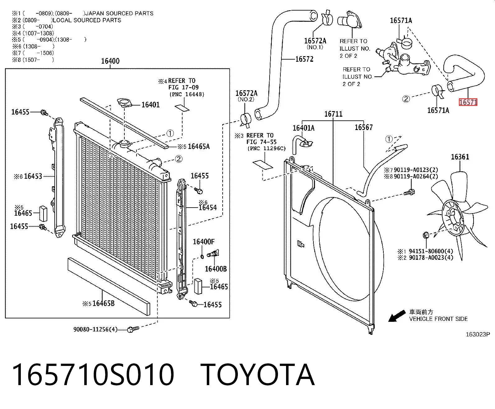 165710S010 Toyota 