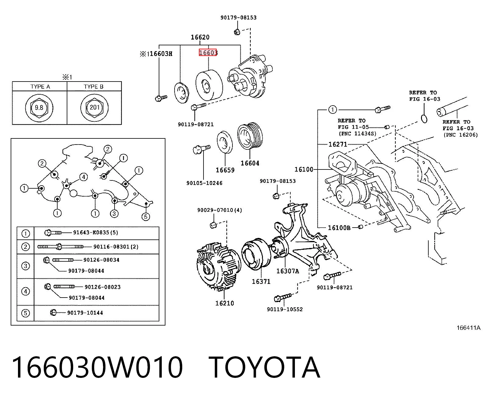 Купити 88909582 Opel Натяжний ролик