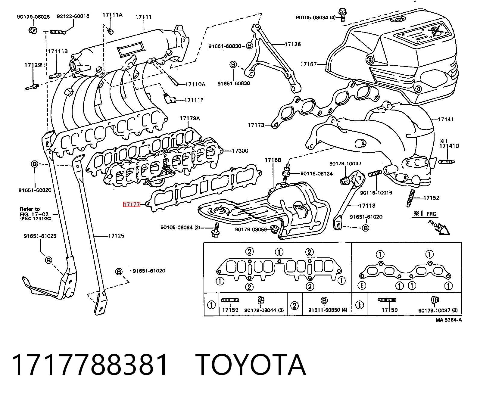 Прокладка впускного колектора Japan Cars N62022 ціна, від 1.52 USD